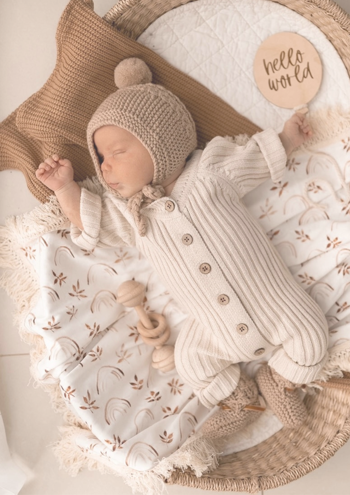 Knitted Ribbed Baby Rompers Little B s Nursery