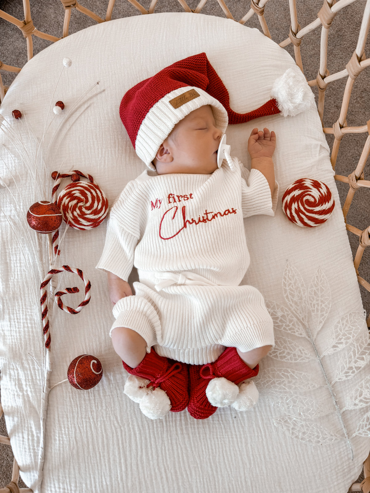 My First Christmas - Fine Rib Shirt and Shorts Set