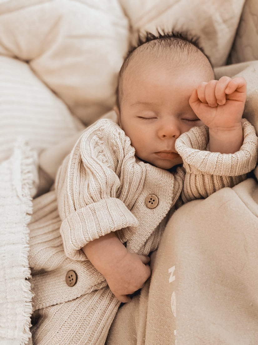 Ribbed Romper ~ Honey Milk - Little B's