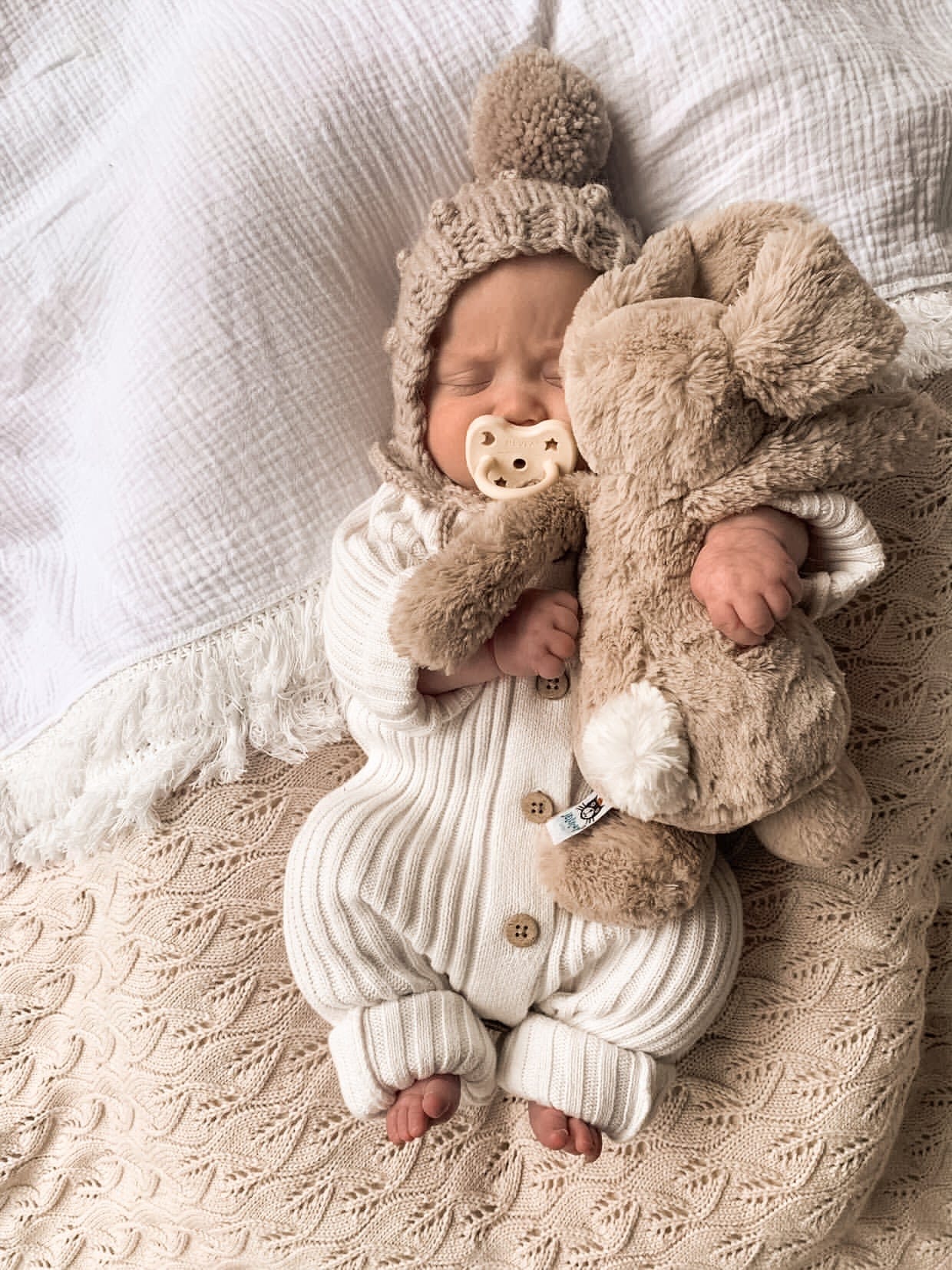 Ribbed Romper ~ Milk - Little B's