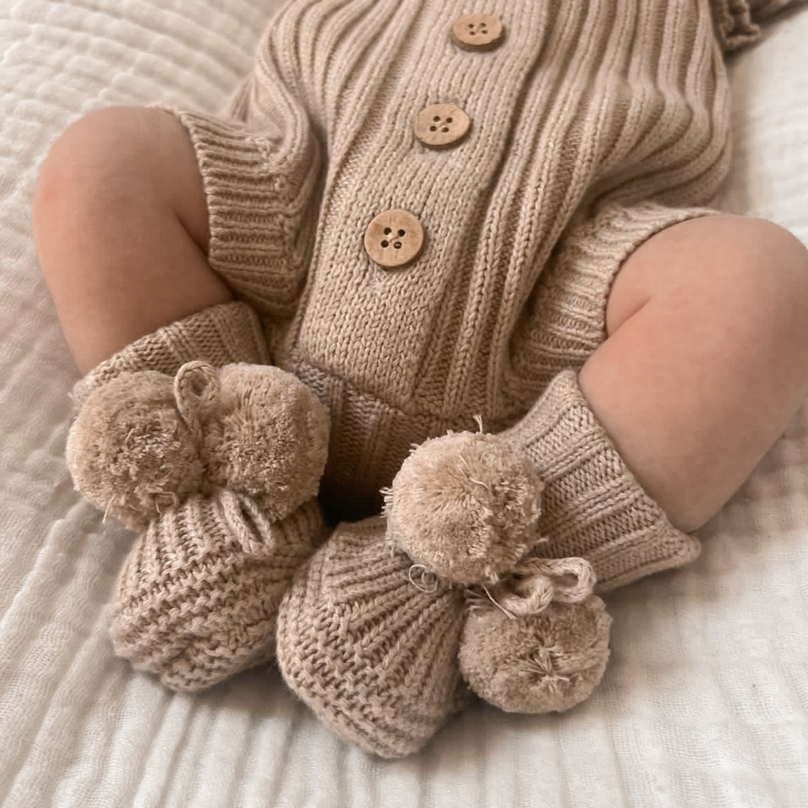 Ribbed Onesie - Oak