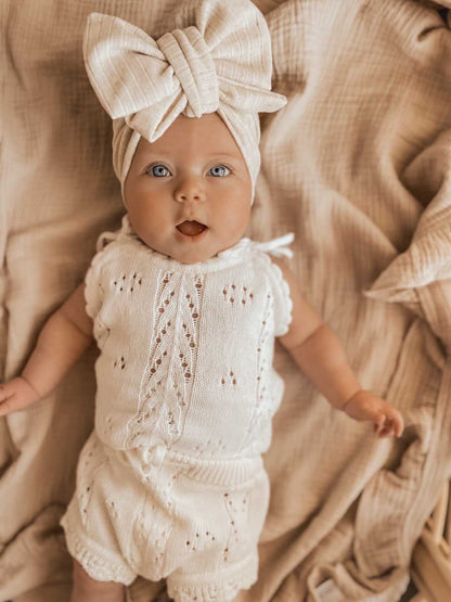 Pointelle Knit Set - Milk