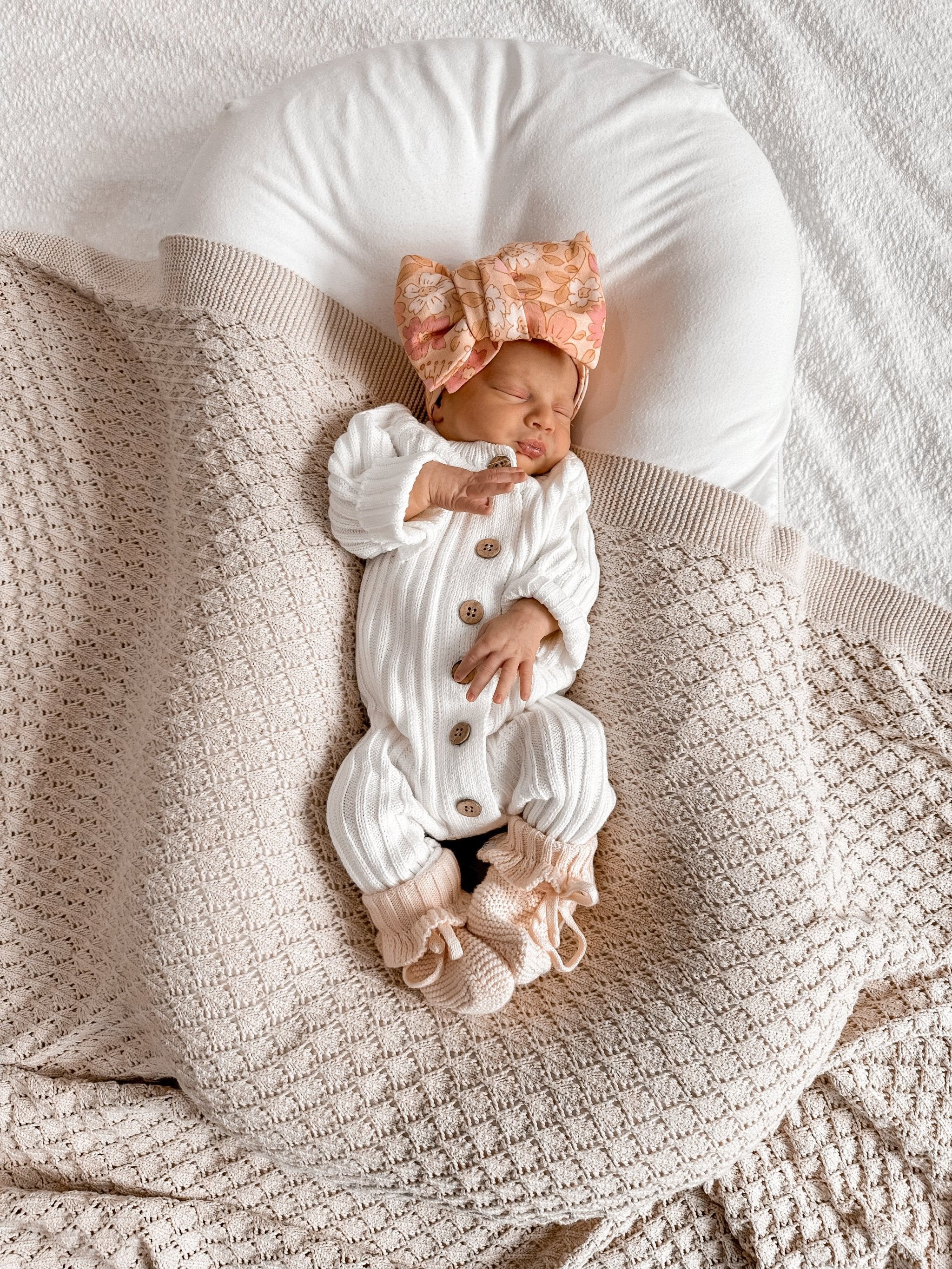 Ribbed Romper ~ Milk - Little B's 