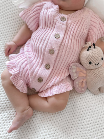 Ruffled Onesie - Cotton Candy