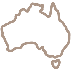 Outline map of Australia