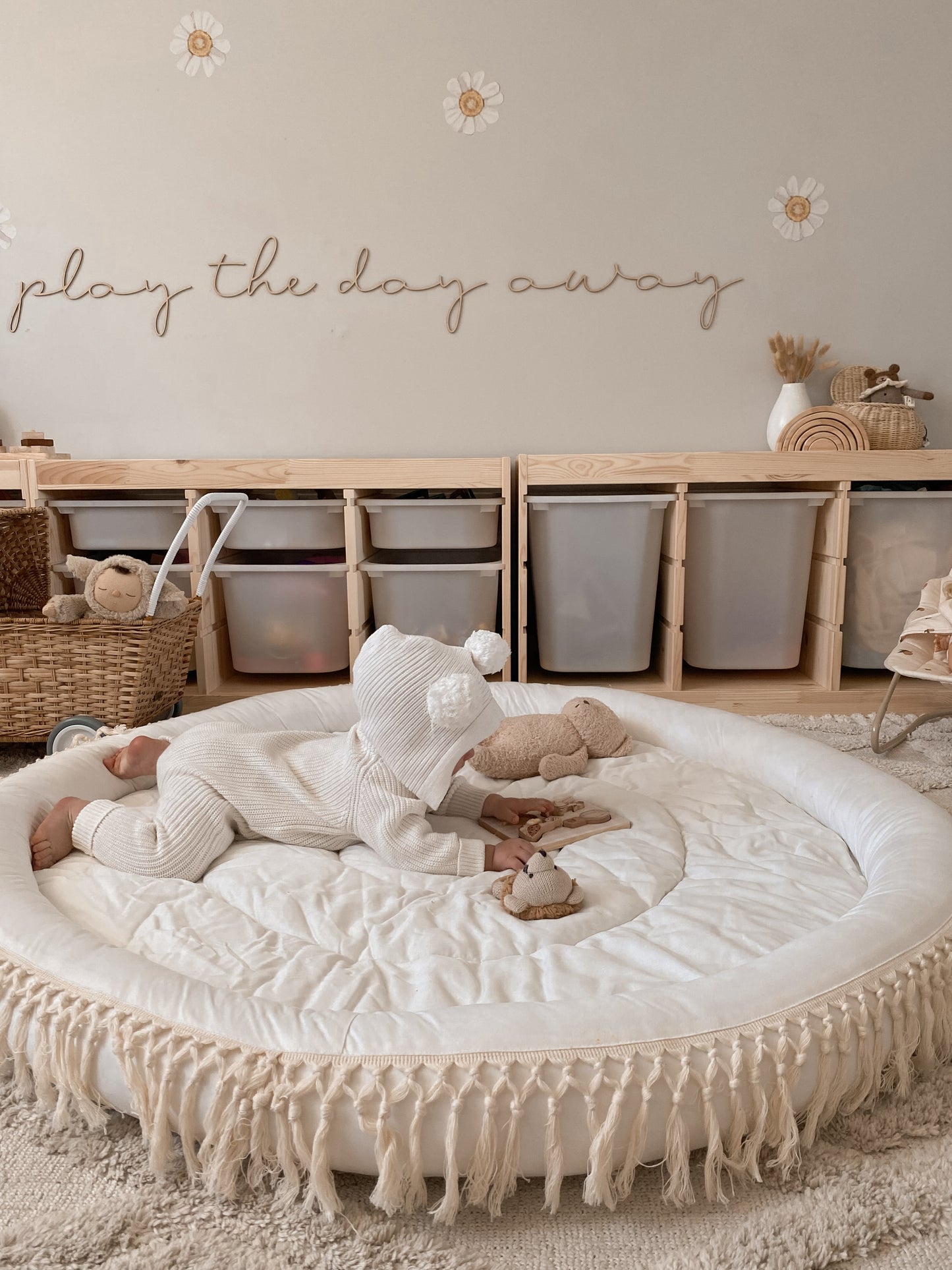 Pre-Order Ships MID - END OF APRIL - Macrame Baby Nest - Large