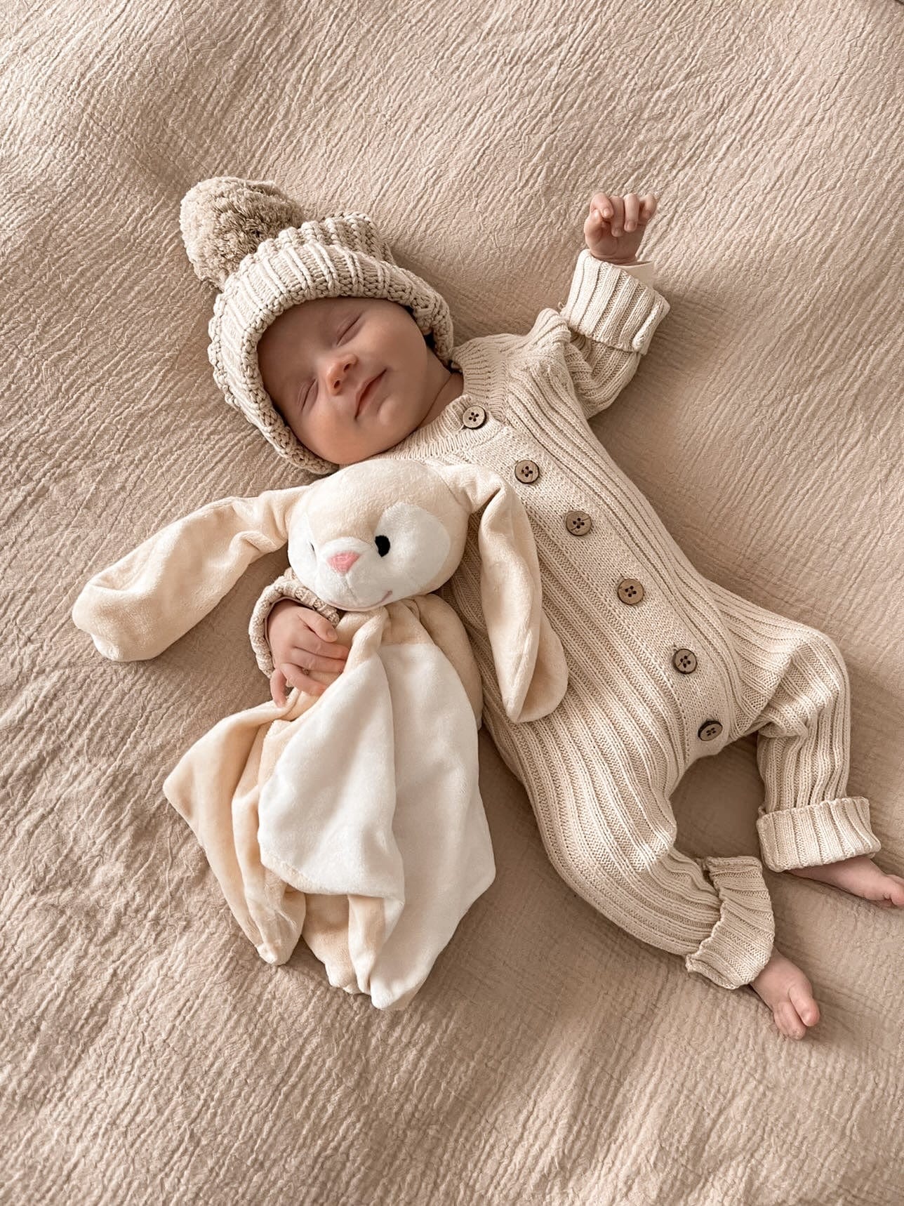 Ribbed Romper ~ Honey Milk - Little B's 