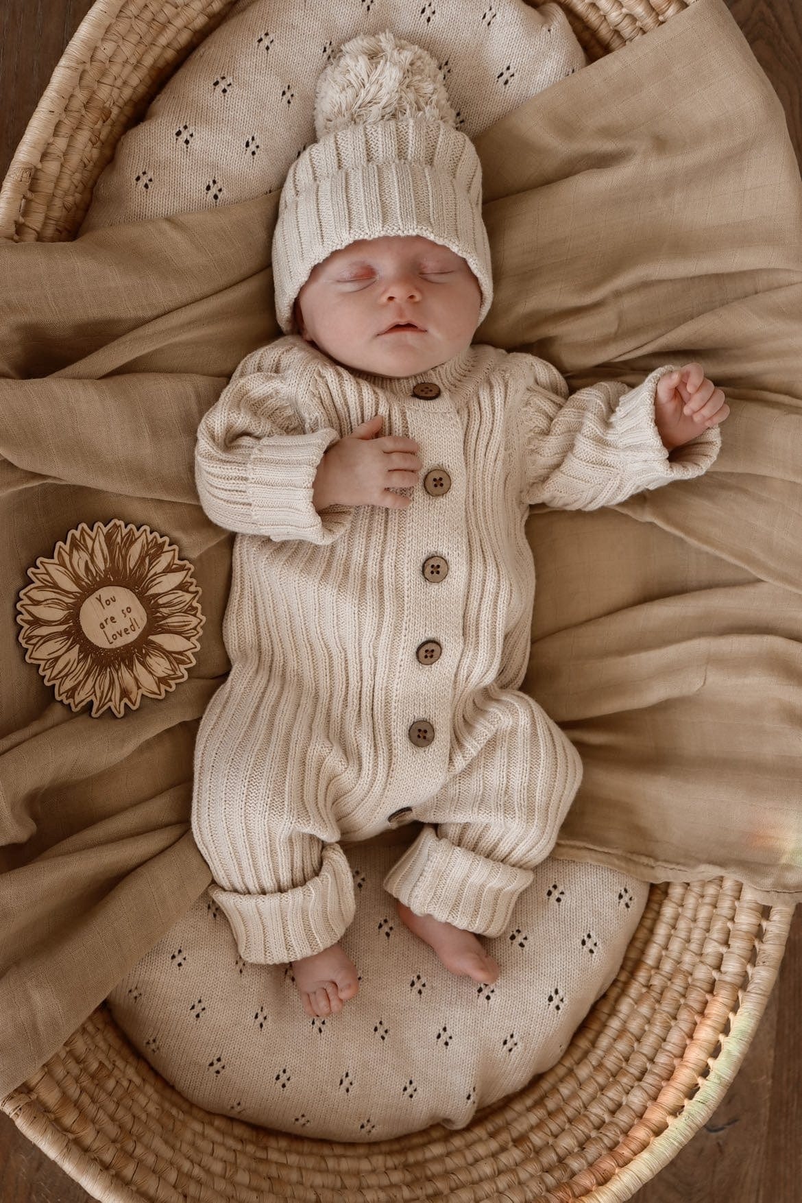 Ribbed Romper ~ Honey Milk - Little B's 